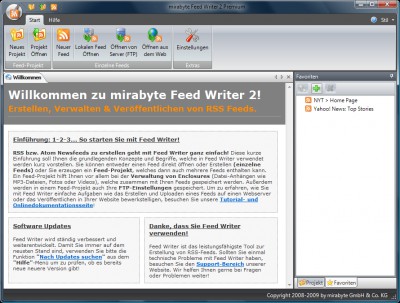 Feed Writer Desktop-RSS-Editor 2.1.0 screenshot