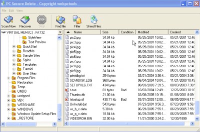 File Recover and Shredder 1.0 screenshot