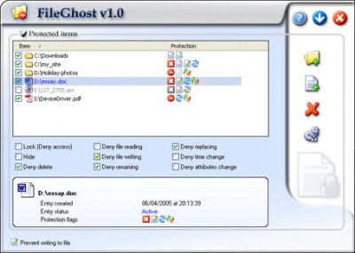FileGhost 1.0 screenshot