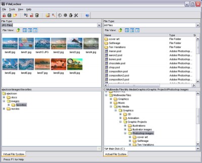 FileLocker 2.1 screenshot