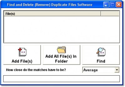 Find and Delete (Remove) Duplicate Files Software 7.0 screenshot
