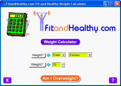 FitandHealthy.com Weight Calculator 1.0 screenshot