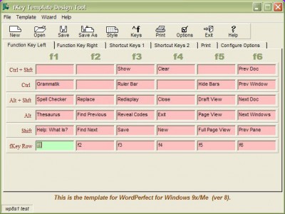 fKey Template Designer 2.02.0005 screenshot