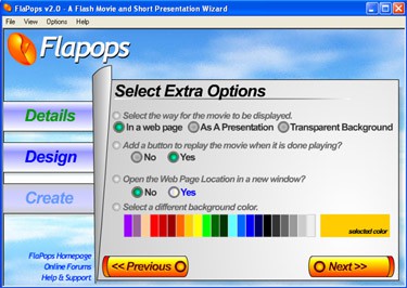 FlaPops - Flash Intro Builder 2.0 screenshot