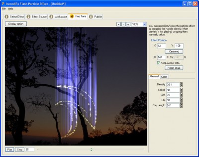 Flash Particle Studio 1.25 screenshot