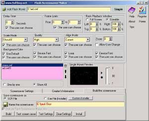 Flash Screensaver Maker 6.1137 screenshot