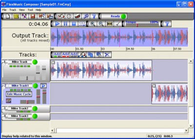 FlexiMusic Composer Mar2005 screenshot