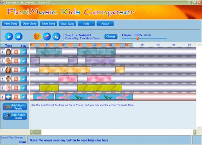 FlexiMusic Kids Composer DEC2010 screenshot
