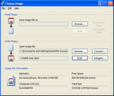 Floppy Image 2.4 screenshot