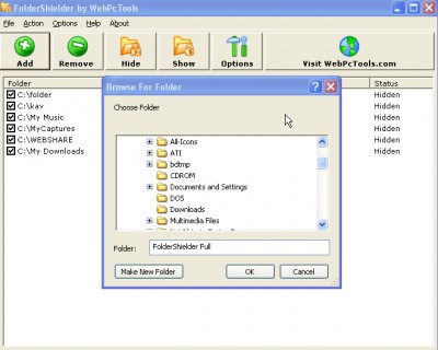 Folder Lock / Lock Folder 1.0 screenshot