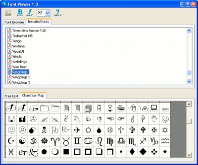 FontViewer 1.3.1 screenshot