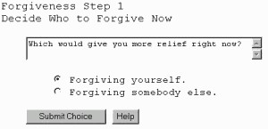 Forgiveness - Free Self-Counseling Software for In 2.10.04 screenshot