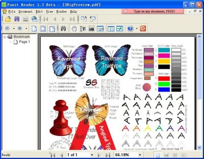 Foxit PDF Reader 2.0.1312 screenshot