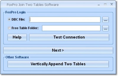 FoxPro Join Two Tables Software 7.0 screenshot
