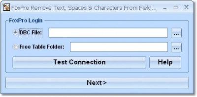 FoxPro Remove Text, Spaces & Characters From Field 7.0 screenshot
