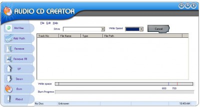 Free Audio CD Creator 3.3.0.0 screenshot