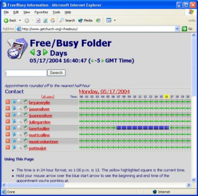 Free-Busy Folder 50504-0002 screenshot
