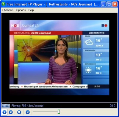 Free Internet TV Player lite 1.5 screenshot