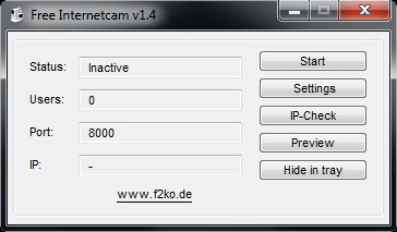 Free Internetcam 1.4 screenshot