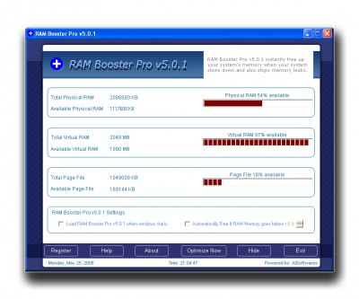 Free PC Memory Shield v6.0.1 screenshot