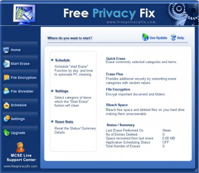 Free Privacy Fix 2.1.0.0 screenshot