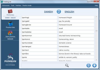 Freelang Dictionary 4.3.0.1 screenshot