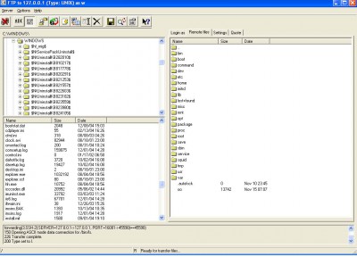 FTP client for windows by Labtam ProFTP 3.1 screenshot