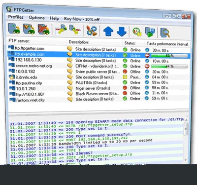FTPGetter Professional 5.97.0.261 screenshot