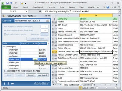 Fuzzy Duplicate Finder for Excel 3.5.3 screenshot