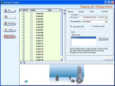 Gaming CD Ripper 2.00 screenshot