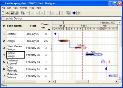 Gantt Designer 2.0 screenshot