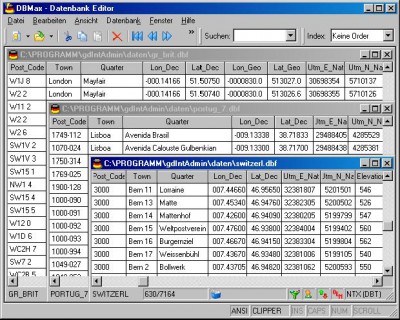 Geo Data International Admin 3.04 screenshot