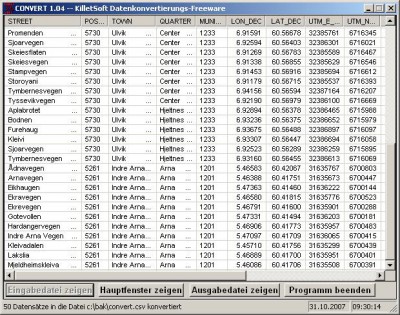 Geodaten International Streets 3.04 screenshot