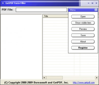 GetPDF Form Filler 3.22 screenshot