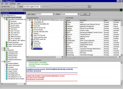 GFI LANguard Network Security Scanner 7 screenshot