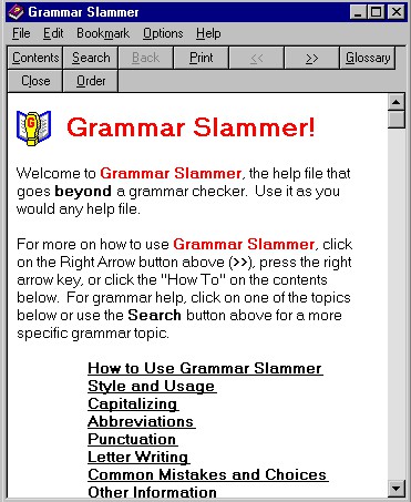 Grammar Slammer 4.2 screenshot
