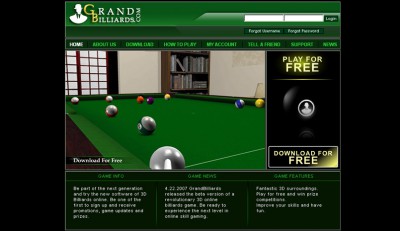 Grand Billiards 3.2 screenshot