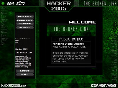 Hacker 2005: The Broken Link 2.5 screenshot