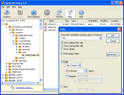 Handy REC0VERY 2007.42 screenshot