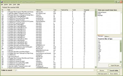 Harddisk Search and Stats 2.2 screenshot