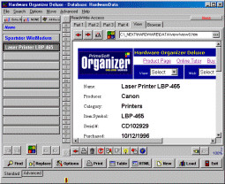 Hardware Organizer Deluxe 4.12 screenshot