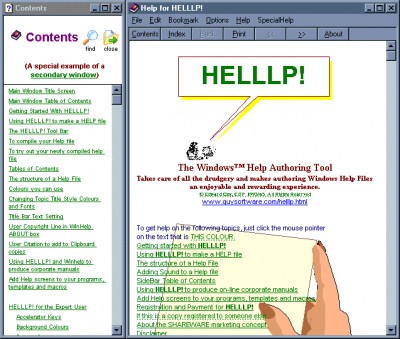 HELLLP! WinHelp Author Tool for WinWord 3.2 screenshot