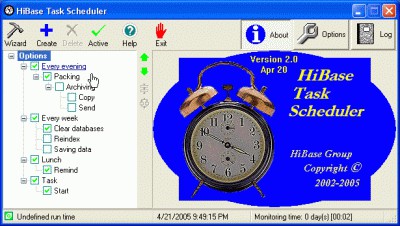 HiBase Task Scheduler 2.21 screenshot