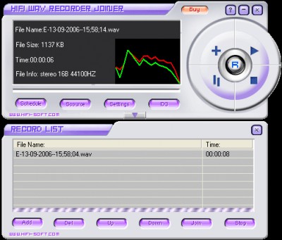 HiFi WAV Recorder Joiner 2.00.07 screenshot