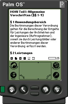 HOAI-Volltext für Palm Doc eBook 1 screenshot
