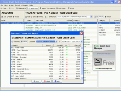 Home Credit Card Manager (Mac) 3.0.120602 screenshot