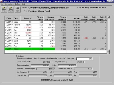 Horizon Investment Analyst 6.47 screenshot
