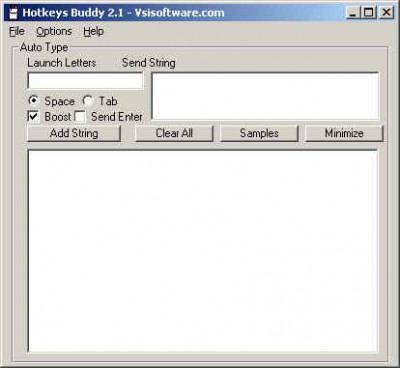 Hotkeys Buddy 2.1 screenshot