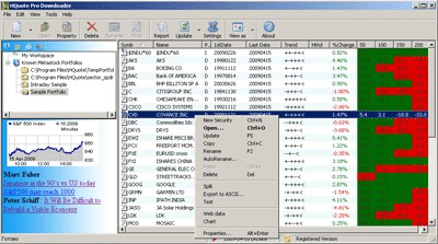 HQuote Pro Historical Stock Prices Downloader 6.58 screenshot