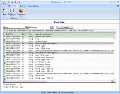HSLAB Logger 3.4.6 screenshot
